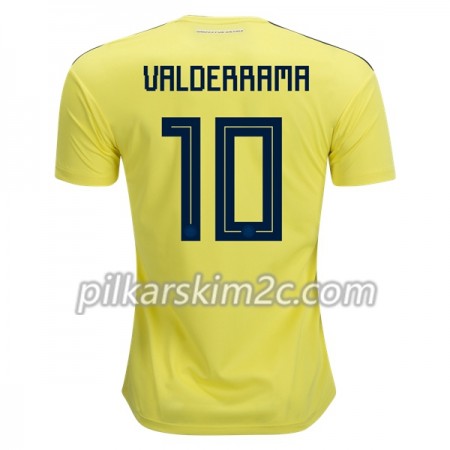 Koszulka Kolumbia Valderrama 10 Główna Mistrzostwa Świata 2018 - Koszulki Piłkarskie